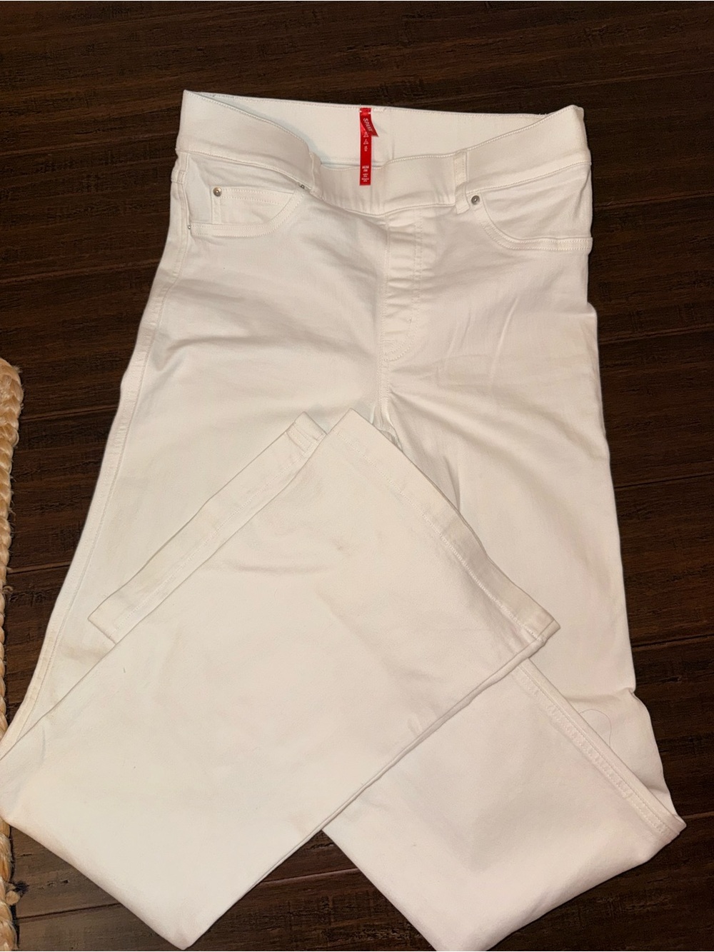 SPANX Men's Slim Straight Jeans in White